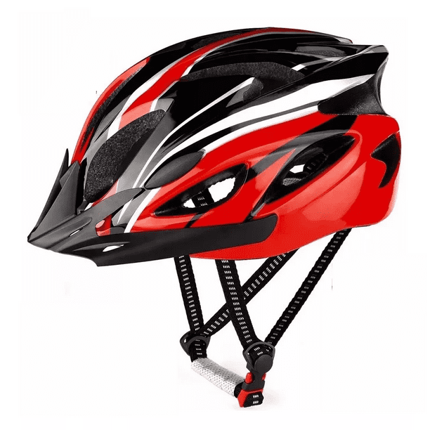 Kit Casco De Bicicleta luz De Bicicleta, gafas y mascara Negro con