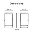 thumbnail image 2 of Finch Berlin Solid Marble Side Table White, 2 of 14