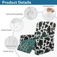 thumbnail image 5 of Whosucclay Teal Leopard Cow Print Recliner Covers 4 Pieces Stretch Recliner Chair Covers with Elastic Band Recliner Sofa Slipcovers Washable Furniture Protector for Living Room, 5 of 8