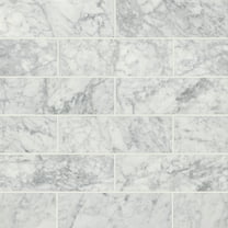 MSI Carrara White 4 in. x 12 in. Polished Marble Floor and Wall Tile (5 sq. ft./case)