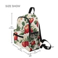 thumbnail image 3 of FORMRS Kids School Backpack with Front Zippered Pocket 12" Student Travel Daypack, Apples Flower Pattern, 3 of 6