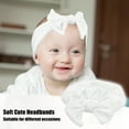 thumbnail image 3 of Bow Headband Fashion Cute Cotton Hair Band for Teenager White 6.3Inch, 3 of 6