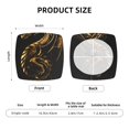 thumbnail image 5 of Honeii Golden Dragon Tattoo Art Print Square Cushion Cover with Elastic Band & Ties,Sofa Cushion Covers,Furniture Protector for Living Room,Washable Sofa Seat Slipcover-Six Piece, 5 of 7