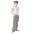 thumbnail image 3 of FORMRS Boys Pajama Pants with Pockets Size 13-14Y Kids Lounge Sleep Bottoms, Gray Halloween Dancing, 3 of 8