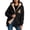 S113 Black, variant on Women's Halloween Ghost Graphic Hoodie Sherpa Lined Zip Up Sweatshirt Warm Fleece Jacket Fall Winter Casual Novelty Cute Pumpkin Coat Outerwear Pockets Wine,M