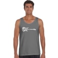 thumbnail image 1 of LA Pop Art Men's Word Art Tank Top - Rock Guitar, 1 of 2