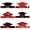 Red, variant on Graduation Paper Cap Decoration, 6 Pack Foldable Black and Red Handmade Headband, Lightweight Party Prop for Venue Layout, Grad Event Dress Up