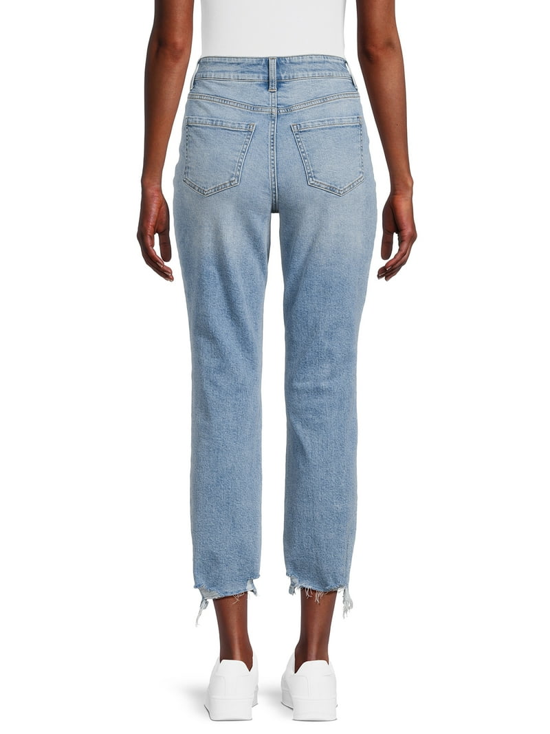 パンツ theredthread S tethered long denim Time and Tru Women's High Rise Wide Leg Cropped Jeans with