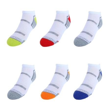 Fruit of the Loom Boy's Active Low Cut Tab Socks (6 Pair) | Walmart Canada