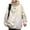Apricot, variant on Unisex Hoodie with Letter Embroidery - Solid Color Long Sleeve Casual Top