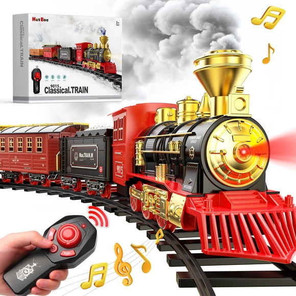 Set de tren Hot Bee Christmas con mando a distancia para niños