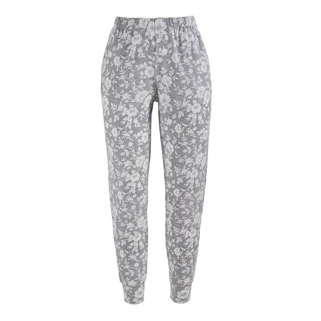 Pantalón Secret Treasures Talla CH Pijama Estampado Floral Gris