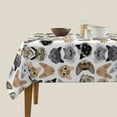 thumbnail image 3 of Wukai Cute Cats Waterproof Tablecloth for Kitchen Dining, Fits Square Tables for 2-4 Seats -54"x54", 3 of 7