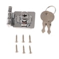 thumbnail image 2 of GROWTH TANK Zinc Alloy Plating Self Locking Security Hasp Staple two keys Lock Shed Cupboard D, 2 of 9