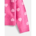 thumbnail image 3 of Wonder Nation Toddler Girls' Cardigan Sweater with Long Sleeves, Sizes 12M-5T, 3 of 3