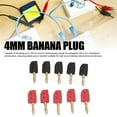 thumbnail image 3 of Juego De Enchufe De Plátano De 4 Mm, Conexión Rápida Sin Soldadura, Manejo De Corriente 32A, Latón Chapado En Oro, Diseño Estándar Para Varios Instrumentos De Prueba,, 3 of 7