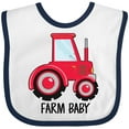 thumbnail image 3 of Inktastic Farming Red Tractor Farm Baby Boys or Girls Baby Bib, 3 of 4