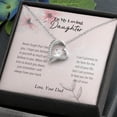 thumbnail image 5 of Daughter - Never Forget Forever Love Necklace Gift For Daughter, Gift From Dad, Daughter Gift, Daughter Necklace, Daughter Gift Idea, Father Daughter Gift, Birthday Gift, 5 of 10