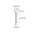 thumbnail image 2 of Unique Bargains Split Cotter Pin, 2.5x10mm Stainless Steel Clip Fastener Fitting Silver 30Pack, 2 of 5