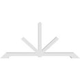 thumbnail image 4 of 96"W x 44"H x 4"D x 4"F, 11/12 Pitch, Vanguard Architectural Grade PVC Gable Bracket, 4 of 8