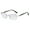 Silver, variant on Men Gold Diamond Rimless Reading Glasses 3.00 Tinted Brown BIFOCAL Rectangular Readers Sunglasses +3.00 strength