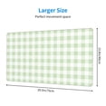 thumbnail image 2 of Sikiie Pistachio Green Checkboard Mouse Pad, 16x29.5 Mousepad Desk Mat in Anti-Slip Rubber Mousepads Mat for Game Office Laptop Computer, 2 of 8