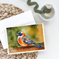 thumbnail image 2 of Mandarin Duck Greeting Cards Pack of 8 7 in x 5 in, 2 of 3