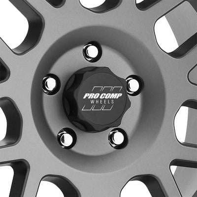 20x9/6x5.5 Pro Comp Alloys Series 40 Vertigo Dark Gray Wheel with Black Lip 