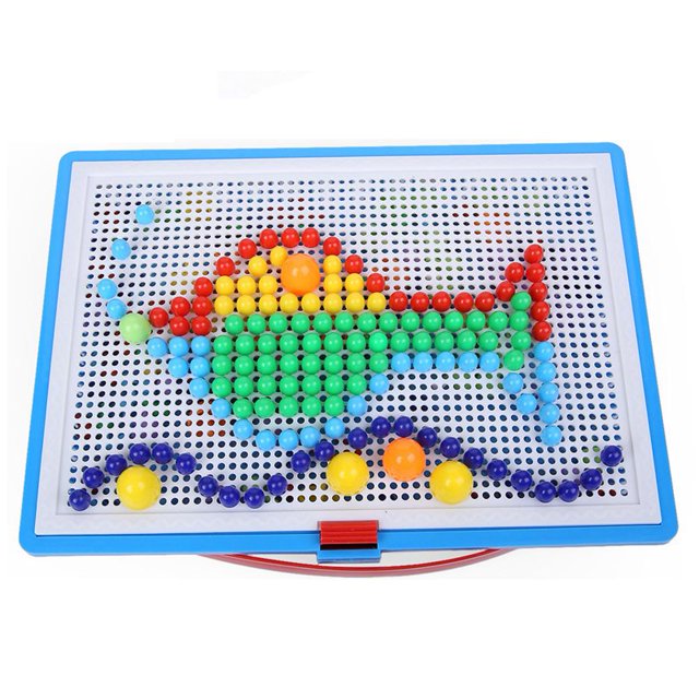 Juguetes creativos Patrones Mosaico Pegboard Mushroom Nails Jigsaw Puzzle Toy Tmvgtek juguetes de los niños