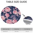 thumbnail image 6 of Pioneer Flower Floral Print Pattern Round Fitted Tablecloth with Elastic Edge,Dining Table Cover Waterproof,Outdoor Round Tablecloth for Camping,Dining,Indoor and Outdoor, 6 of 7