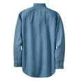 thumbnail image 6 of Mafoose Long Sleeve Button Down Collared Pockets Stretchy Button-Up Shirt (Men's) 1 Pack Faded Blue XS, 6 of 7