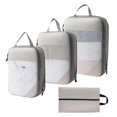 thumbnail image 1 of 4pcs/set Compression Packing Cubes Expandable Storage Travel Luggage Bags Organizer, 1 of 5