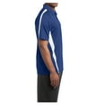 thumbnail image 3 of Mens PosiCharge Micro-Mesh Colorblock Polyester Polo True Royal/ White 2X-Large, 3 of 8
