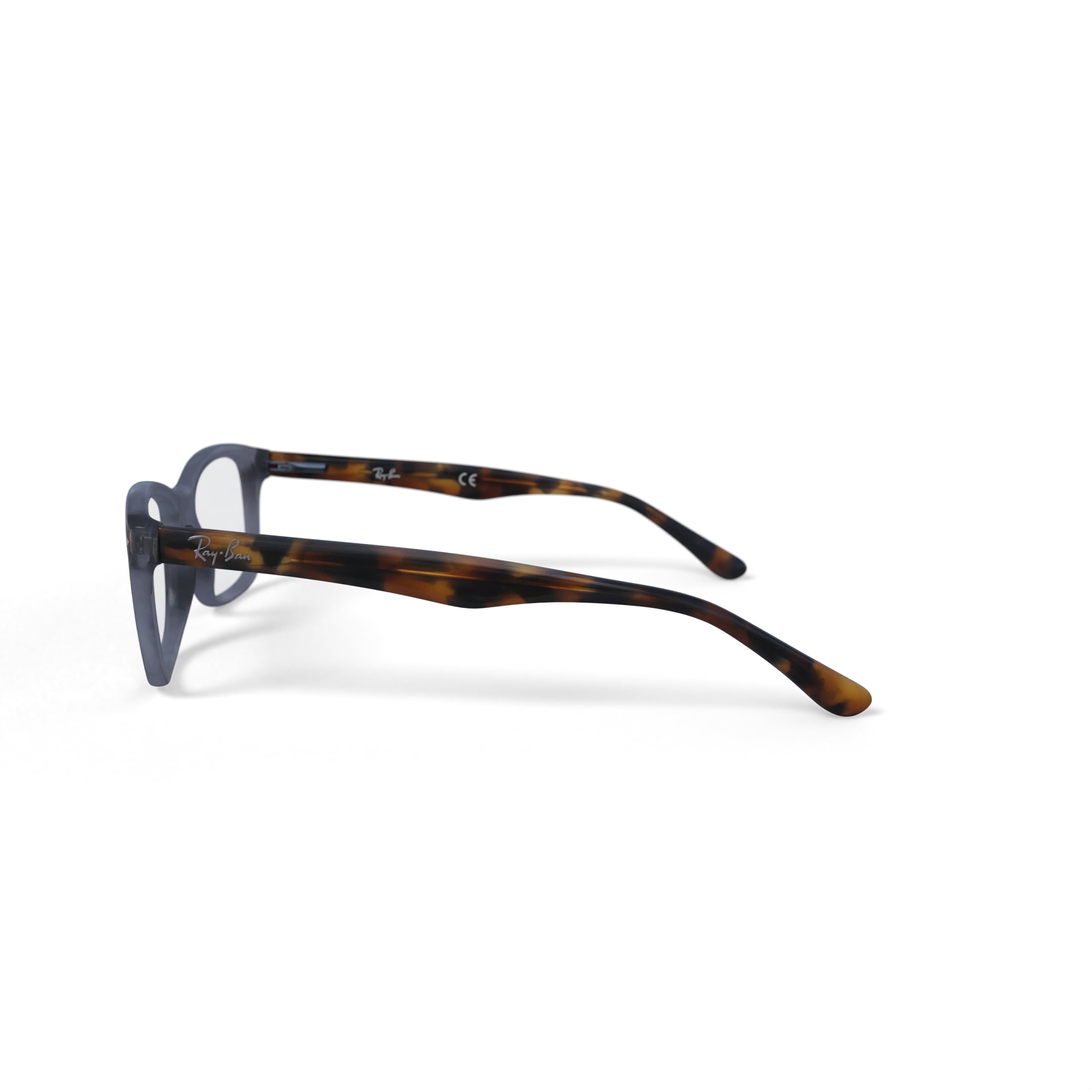 Ray-Ban RB5228 Optics Glasses, Prescription Eyeglasses with Case, Demo Lens/Opal Gray, Size 53