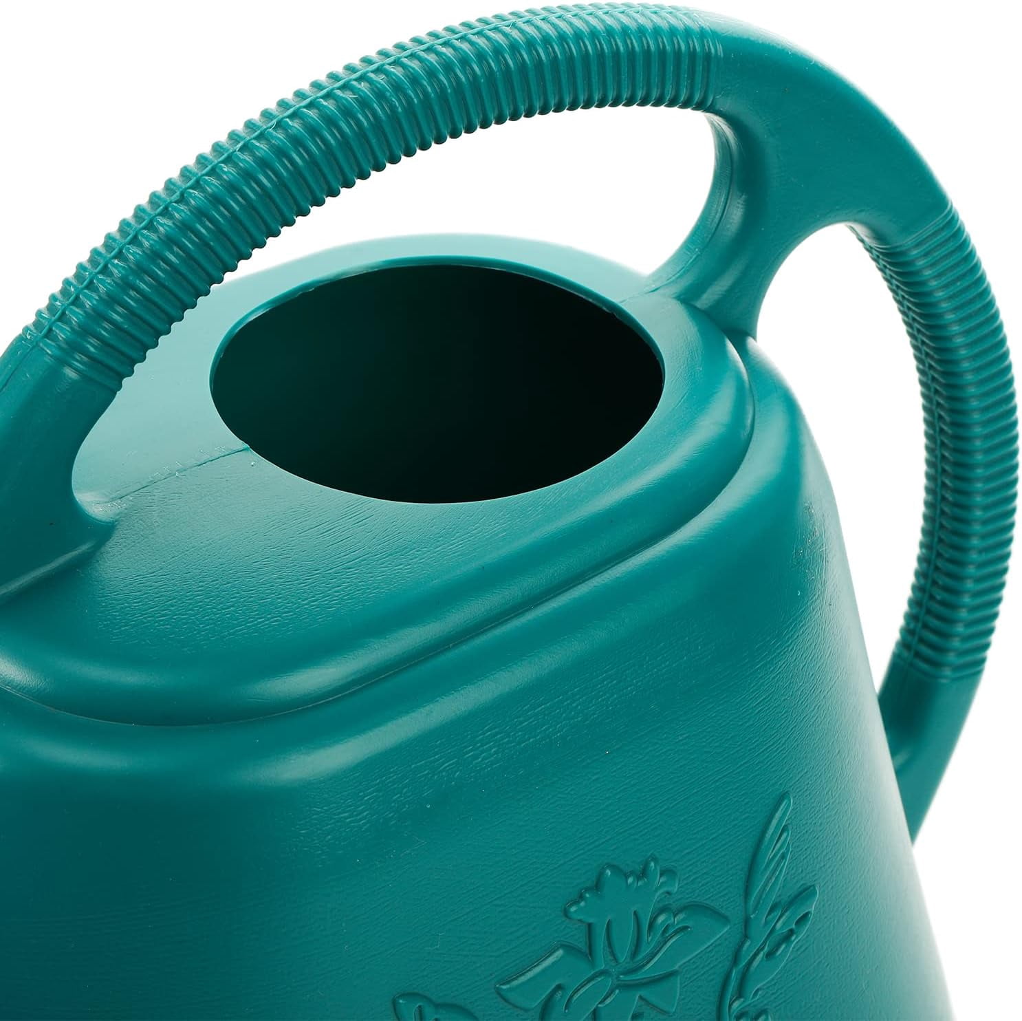 1-Gallon Plastic Watering Can with Comfortable Handle, Garden Cans Long Spout for Indoor Outdoor Plants (Green)