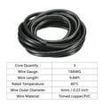 thumbnail image 5 of 18AWG Electrical Wire 3 Conductors Tinned Copper 9.8Ft Low Voltage Case Flexible Extension Power Cord Black, 5 of 6