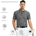 thumbnail image 4 of Mens Golf Shirt Moisture Wicking Quick-dry Short Sleeve Casual Polo Shirts for Men, 4 of 4