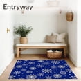 thumbnail image 3 of ODIKA 3'x5' Machine Washable Non-Slip Area Rug, Arctic Seasonal Hearth Embellishment High Traffic Rug with Pad, Blue, 505320, 3 of 8