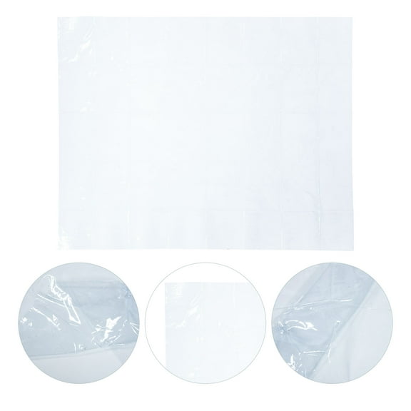 GOOHOCHY Transparent PVC Tablecloth Oilproof and Waterproof for Home Use Smooth Surface 54x108 Inches