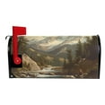 thumbnail image 2 of Yayeee Mailbox Cover Magnetic Standard Size Post Box Cover Wrap Decor, Snow Mountains, 2 of 9
