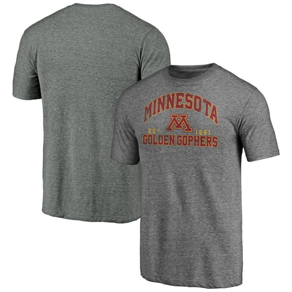 Men's Heather Gray Minnesota Golden Gophers Winners Podium Tri-Blend T-Shirt