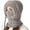 Grey, variant on Averageon 3 in 1 Beanie Hat for Women, 3-in-1 Knitted Beanie Hat Cold Resistant Hat with Scarf and Mask, Windproof Warm Snow