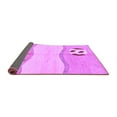 thumbnail image 2 of Ahgly Company Indoor Round Abstract Purple Modern Area Rugs, 6' Round, 2 of 4