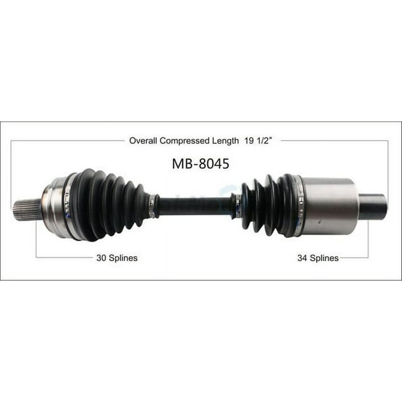 CV Axle Shaft Fits select: 2012-2017 MERCEDES-BENZ E, 2008-2015 MERCEDES-BENZ C