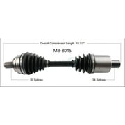CV Axle Shaft Fits select: 2012-2017 MERCEDES-BENZ E, 2008-2015 MERCEDES-BENZ C