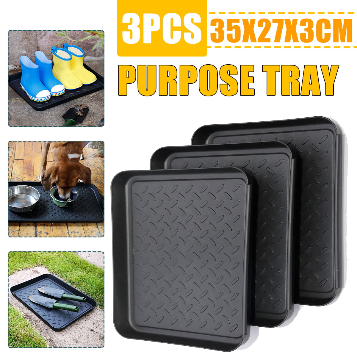 Multi-Purpose Garden Outdoor Boot Mat Tray Boot Mat And Tray for Floor Protectio 