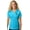Atomic Blue, variant on Womens Cute irish Mouse Patch Polo Shirt, 4XL Atomic Blue