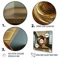 thumbnail image 3 of Designart "Spiraling In The Golden Ratio" Abstract Spirals Floater Framed Canvas Prints, 3 of 5