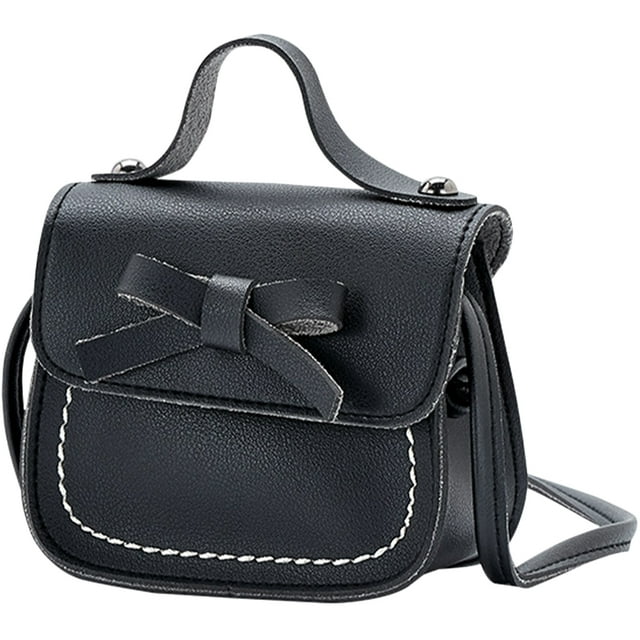 Bolso bandolera de moda para niñas pequeñas, mini bolso bandolera con lazo para niñas.