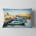 thumbnail image 2 of Designart 12" x 20" Blue Polyester Throw Pillow, 2 of 5